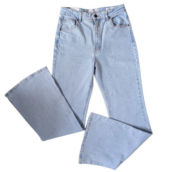 Cotton On Denim - Cotton On Original Flare Jeans‎ Women's 8 Light Wash High Rise Denim Retro Boho